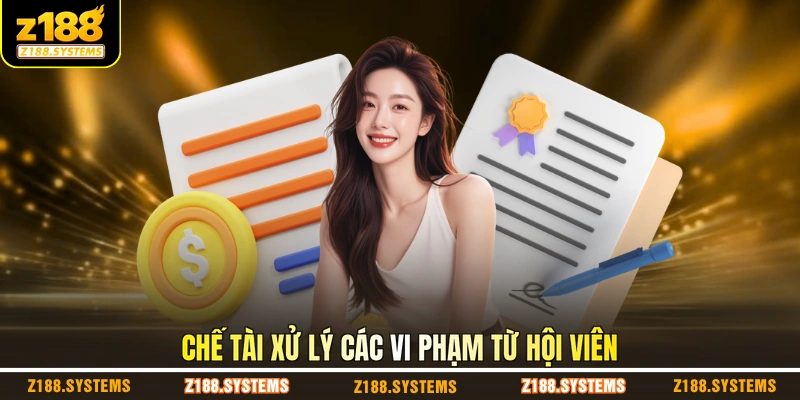 Chế tài xử lý các vi phạm từ hội viên Chế tài xử lý các vi phạm từ hội viên